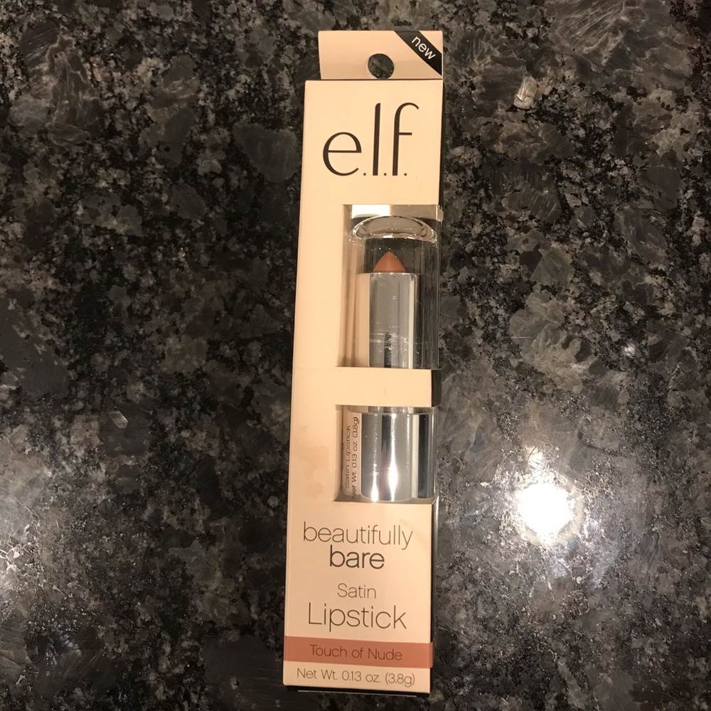 ELF beautifully bare satin lipstick.